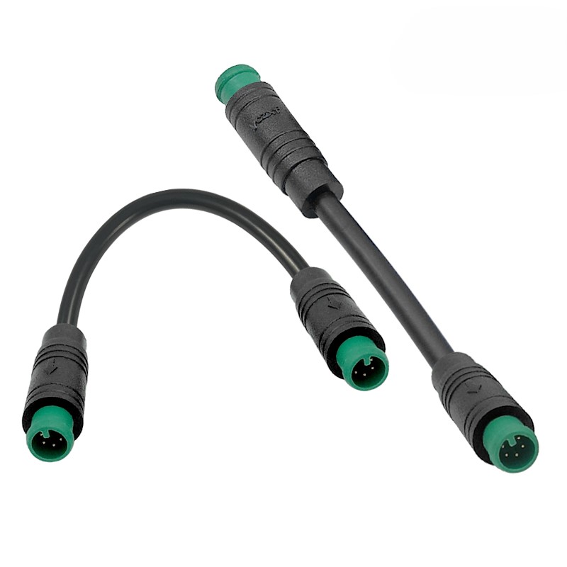 M6 straight through waterproof connector 2-6 pin
