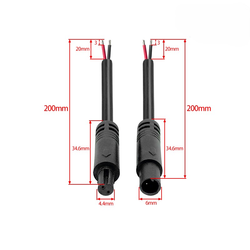 M6 Automotive waterproof connectors 2-6 pin