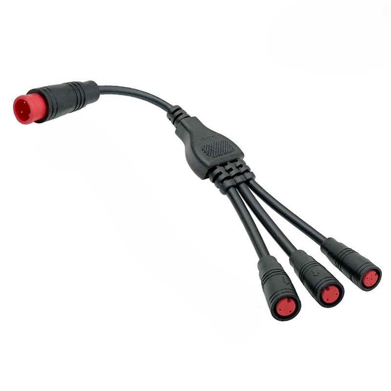 1 to 3 M8 waterproof connector 2-6 pin 