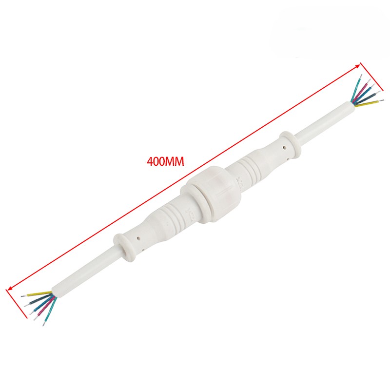 M12 waterproof connector 2-5 pin white