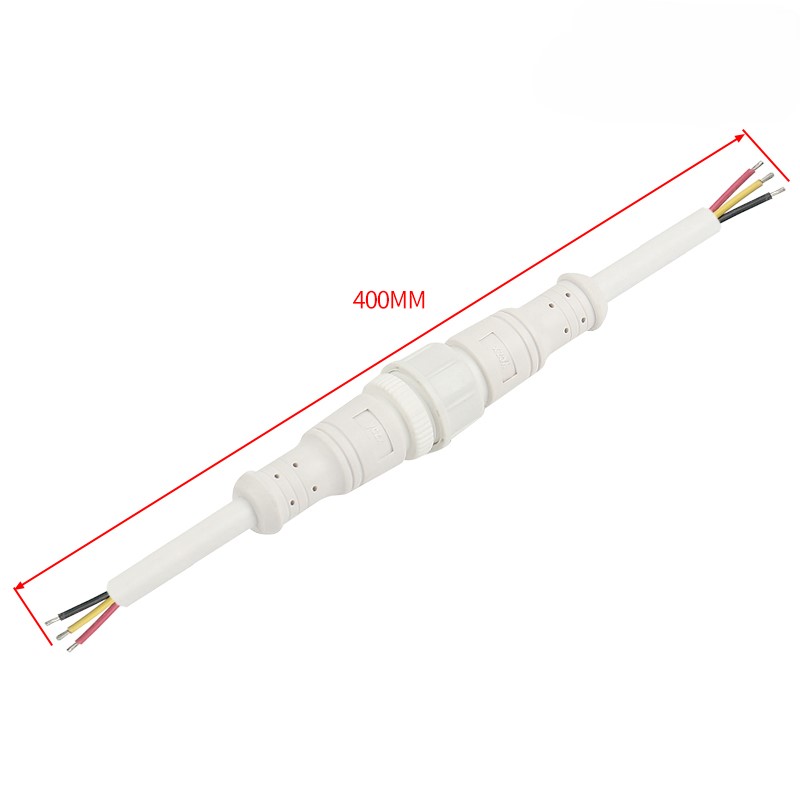 M16 plastic waterproof connector 2-5 pin white