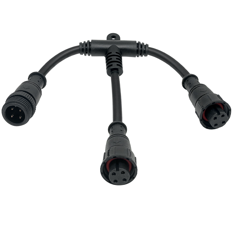 M16 Plastic T-type waterproof connector 2-5 pin