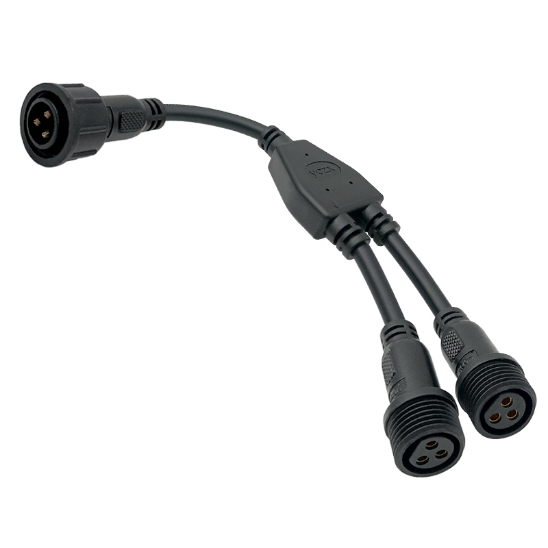 M16 Y-type one to two waterproof connector 2-5 pin 