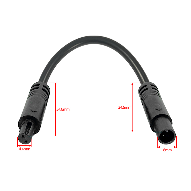 M6 straight through cable extension cord 2-6pin