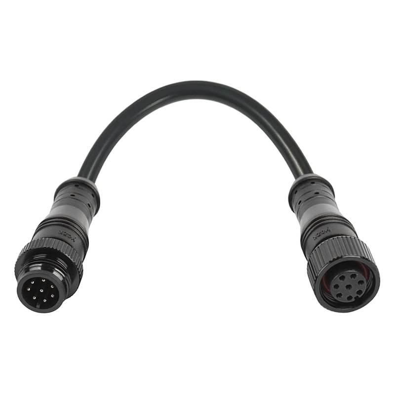 M12 Cable Extension Straight Through 2-8 Pin